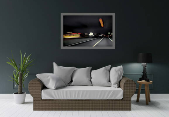 dark green modern living room with summer sofa lamp and little tree ,3d rendering copy space wall